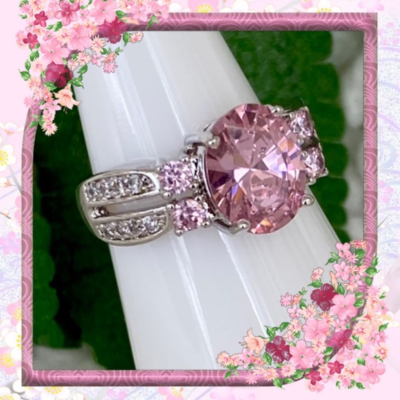 No Brand Jewelry - 🌺🌴🌺 PINK CZ TOPAZ RING 🌺🌴🌺